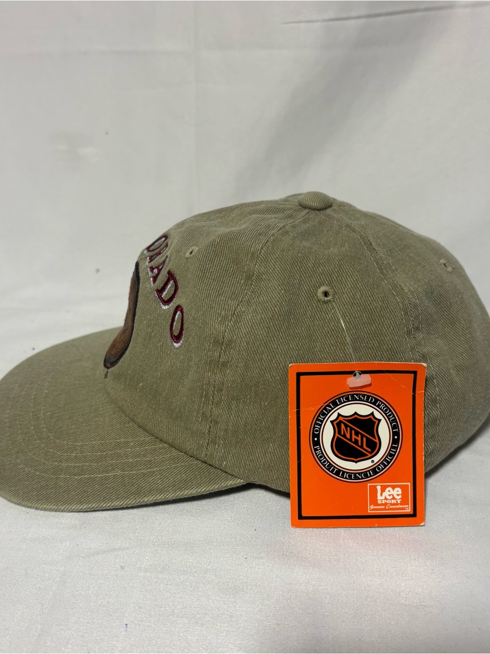 Vintage Colorado Avalanche Lee Sport Strapback Hat Made in Korea NWT - Picture 2 of 6